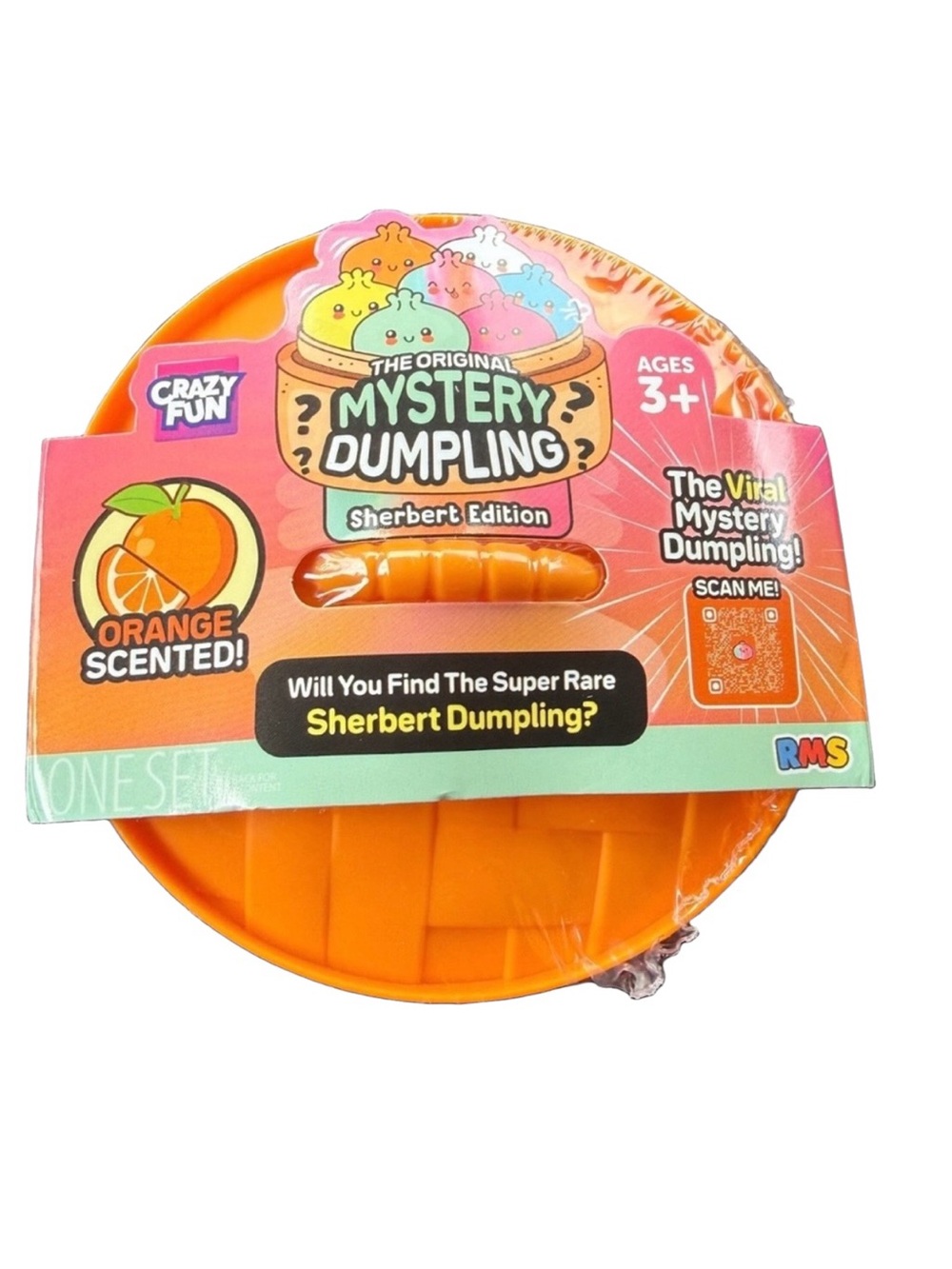 Crazy Fun® The Original Mystery Orange Sherbert Edition Squishy Bun Dumpling Set